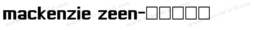 mackenzie zeen字体转换